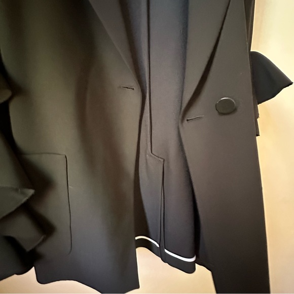 NWT Ellery Gold Band Ruffle Sleeve Jacket - Picture 4 of 11